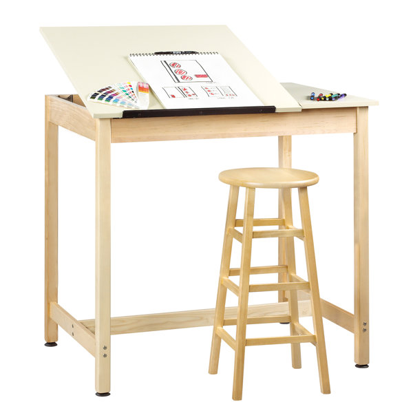 Diversified Woodcrafts Solid Wood Drafting Table Wayfair